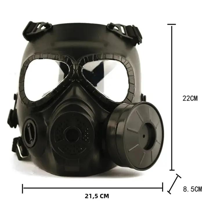 Masque à gaz tactique M04 crâne factice avec ventilateur pour airsoft paintball chasse cosplay protection