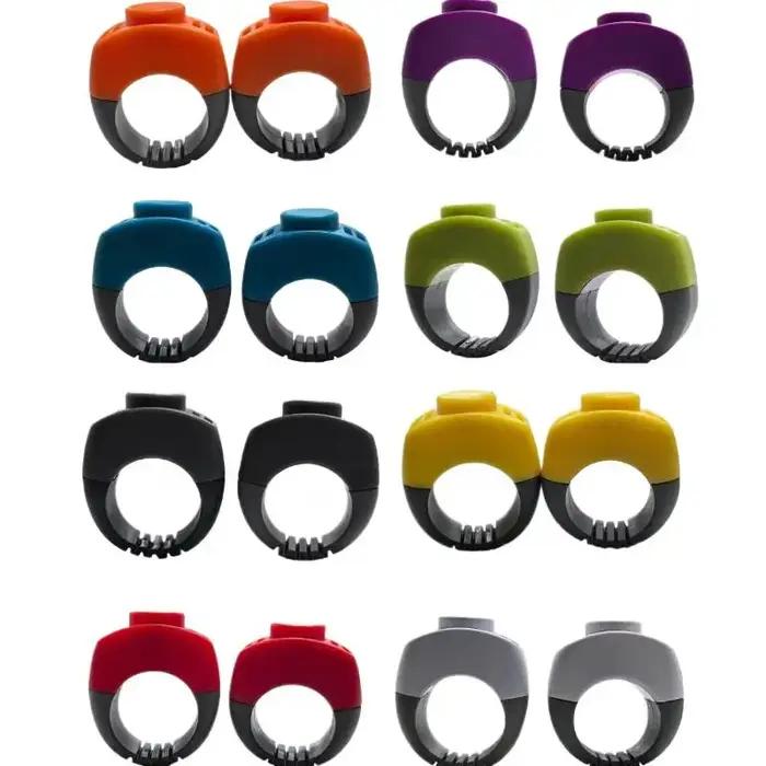 Entraîneur Clicker hochet d'entraînement fournitures pour animaux de compagnie anneau Clicker Mini doigt Clickers équipement d'entraînement hochet d'obéissance