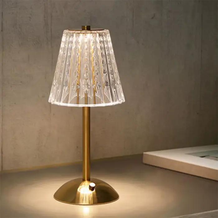 Lampe de Table chambre à coucher, lampe de chevet lumière luxe diamant cristal lampe haut de gamme a