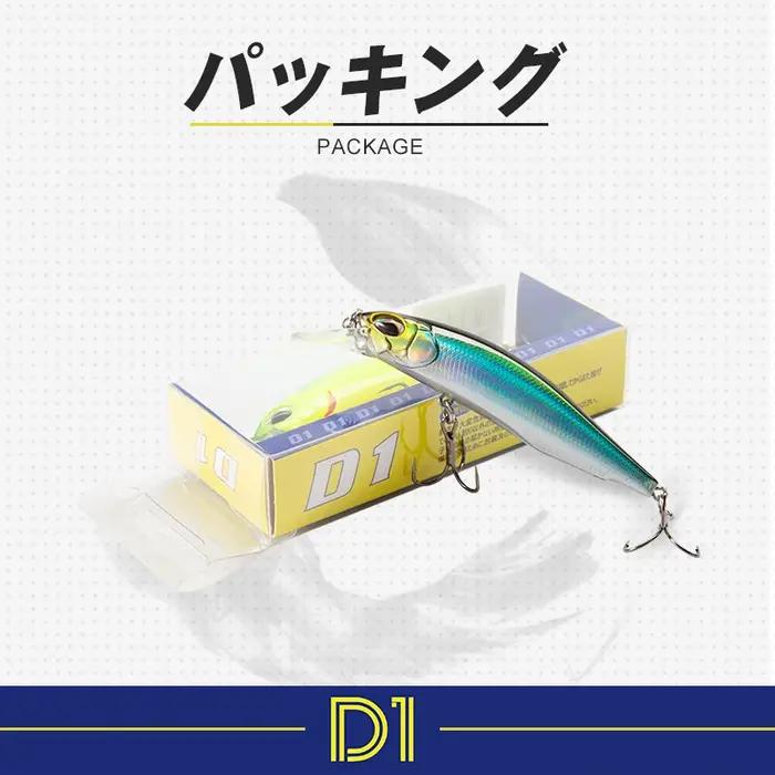 D1 Realis méné leurres de pêche truite leurre 77mm/8.4g suspension 65mm/5g coulant artificiel dur Wo