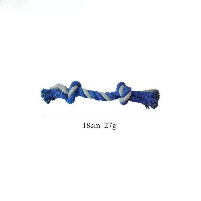 Jouet pour animaux de compagnie à double nœud ChFukrope pour chiot, dents propres, tressé durable, U