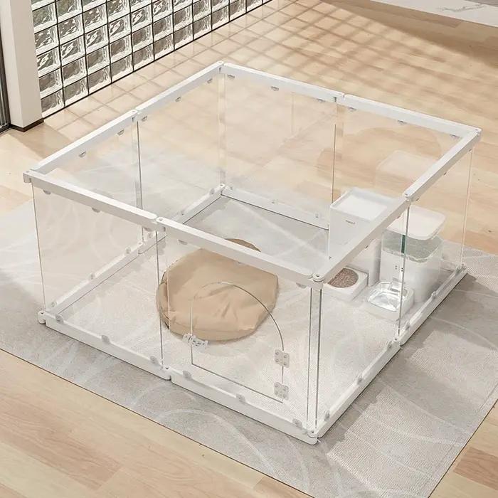 Cage intérieure pour chien petit chien chiot chenil de garde spécial couleur personnalisable epissage gratuit sécurité confort maison jouet anxiété bien-être santé