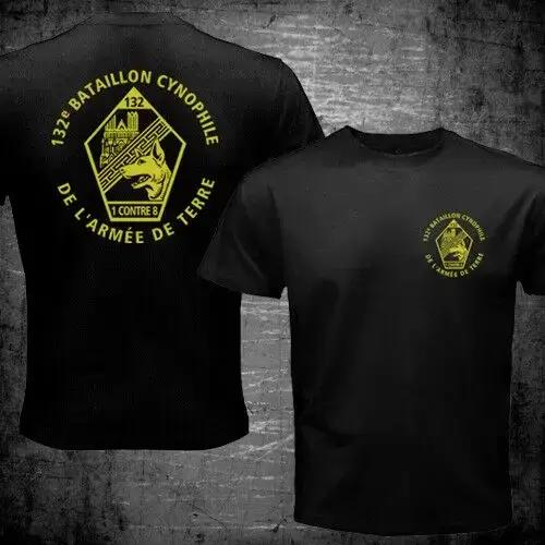 Rare chien de l'armée française 132è Bataillon Cynophile l'Armée de Terre hommes T-shirt décontracté