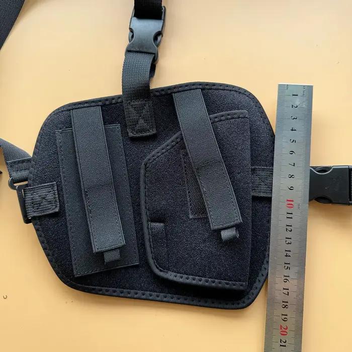 Étui pour pistolet de poitrine tactique dissimulé avec pochette magnétique pour Glock17/19 BerettaM9/PX4 1911 occaions de chasse et de sécurité