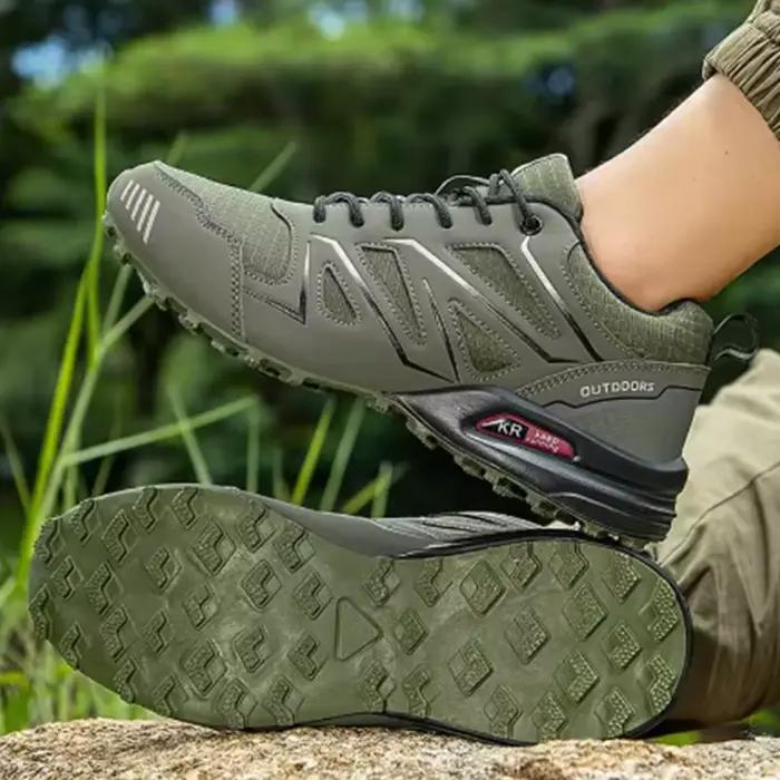 2025 nouveaux hommes chaussures de randonnée en plein air chaussures de sport imperméables confortables en cuir randonnée bottes d'entraînement grande taille chaussure tactique hommes