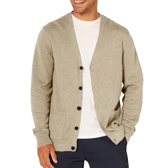 Cardigan à manches longues pour hommes