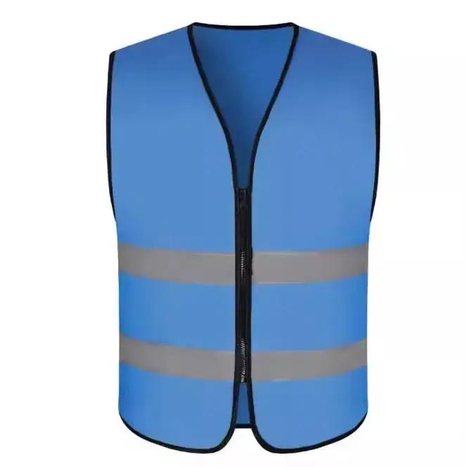 Gilet de sécurité réfléchissant personnalisable pour homme avec logo pour l'hygiène environnementale et la sécurité routière occasionnellement utilisées en équipe
