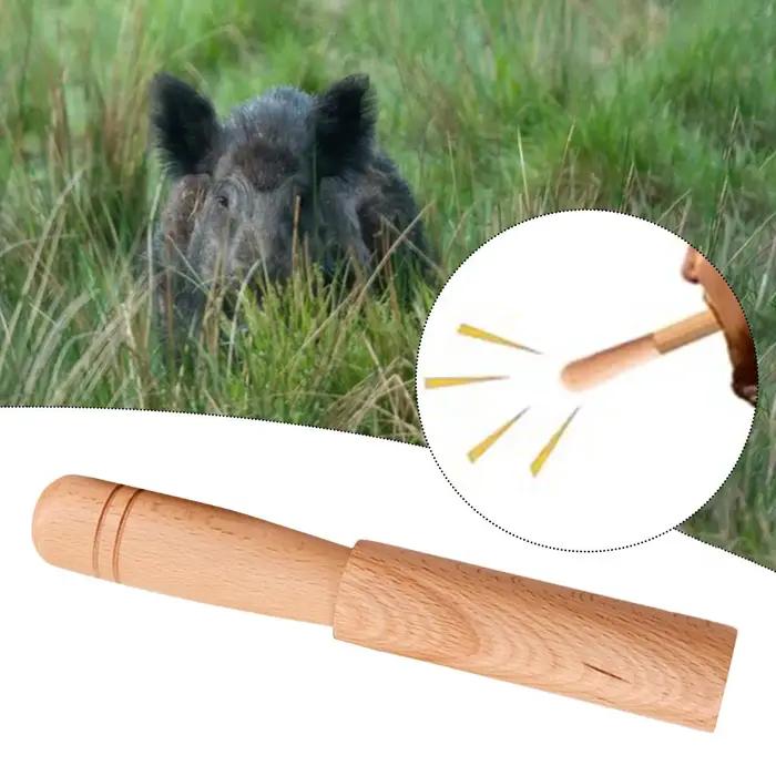Sifflet appel sanglier bois portable - Flûte chasse facile à utiliser pour observation faune
