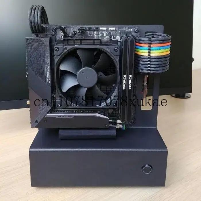 Châssis ITX CODRA ouvert champêtre design moderne pour bureau serveur gamer professionnel élégance technologie