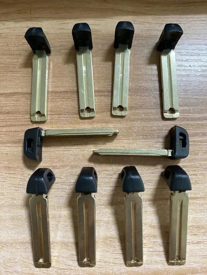 Keychannel 10 pièces insérer lame de clé de voiture TOY48 TOY40 HY22 télécommande intelligente d'urgence vierge Keylessg