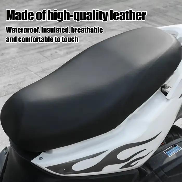 Housse de siège de moto imperméable et respirante en cuir, housse de coussin en maille 3D, protectio