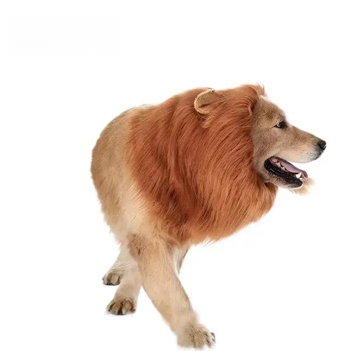 Chapeau de lion amusant pour chiens