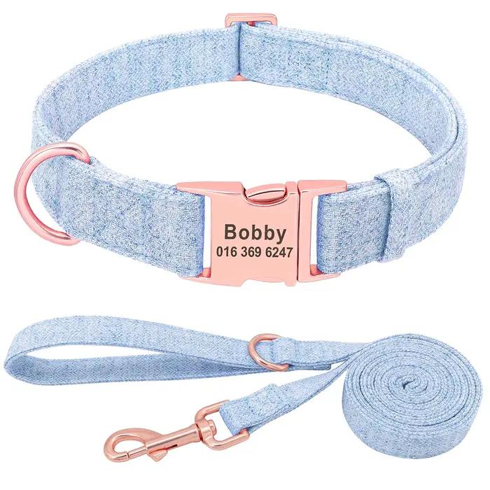 Collier en nylon personnalisé pour chien