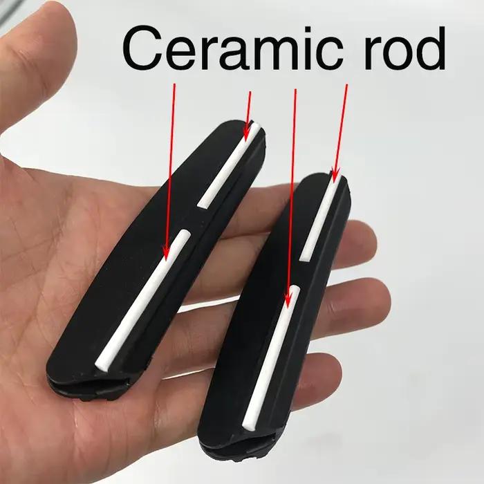 Guide d'angle de pierre à aiguiser pour couteaux 15 degrés en céramique et plastique pour tranchants parfaits occasions de cuisine
