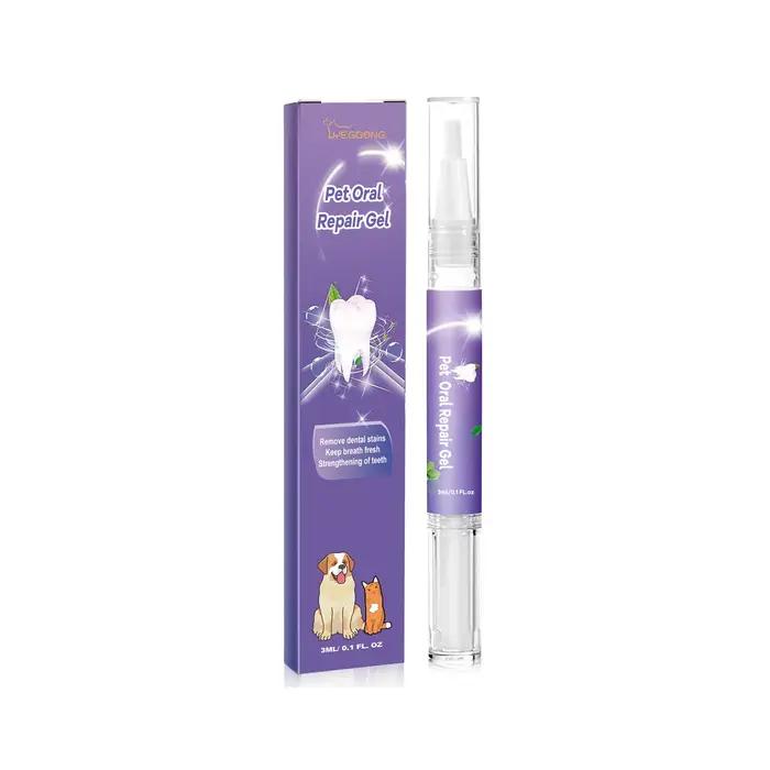 Gel dentaire pour animaux de compagnie, stylo de soins bucco-dentaires, combat la mauvaise haleine, contrôle du tartre, apaise les gencives, solution naturelle pour chiens et chats