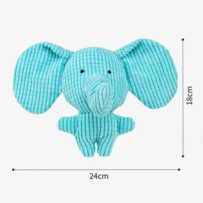 Jouet en Peluche Éléphant Grinçant Mignon pour Chiens de Petite et Moyenne Taille Occasions Spéciales Sécurité Santé Bucco-Dentaire Éveil Intellectuel