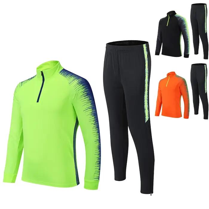 Ensemble de sport de course à pied pour homme, pantalon long d'automne, imprimé, séchage rapide, jog