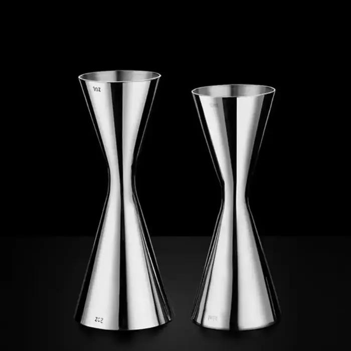 Outils de Bar en Acier Inoxydable 304 Kit Mixologie Doseurs Verres à Cocktail Japonais Double Doseur Cocktail Shaker Jigger Occasions Spéciales