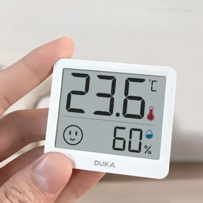 Thermomètre et hygromètre électronique DUKA TH1, haute précision, thermomètre vertical pour chambre