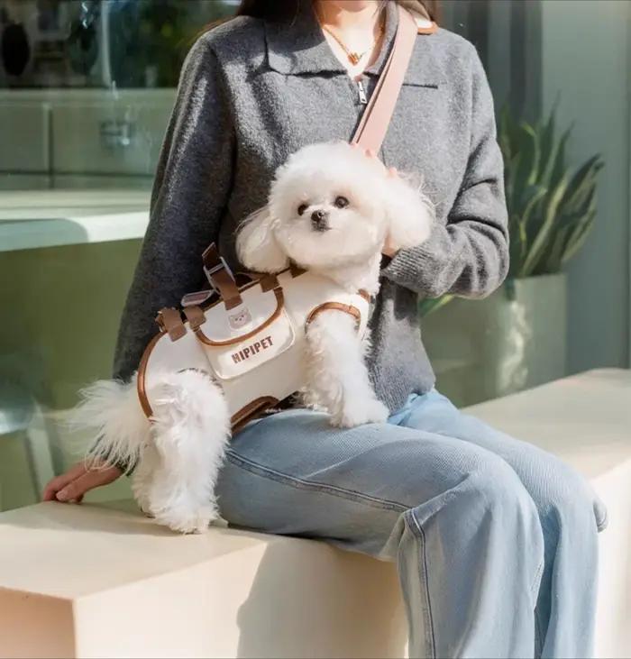 Sac à dos de traction multifonctionnel et respirant pour chien