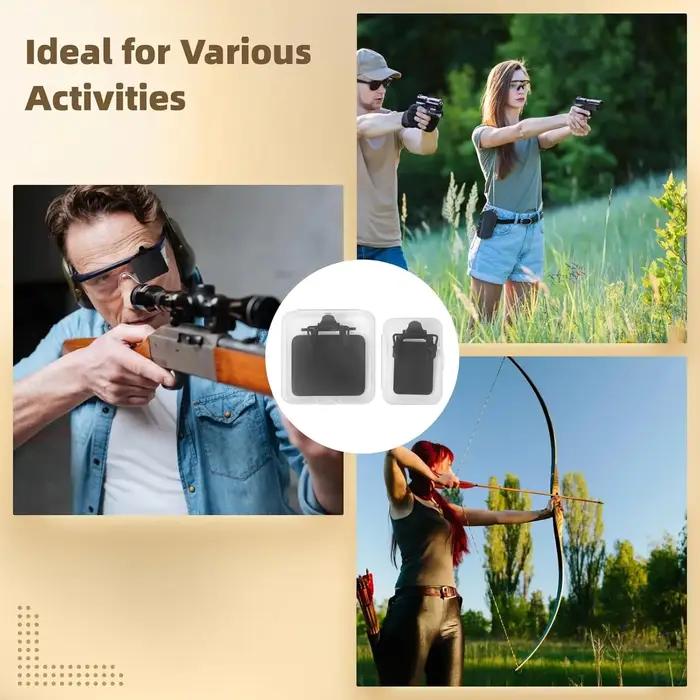Lunettes de tir avec blindages patchs pour protection des yeux et amélioration de la précision pour tir à l'arc et compétitions sportives