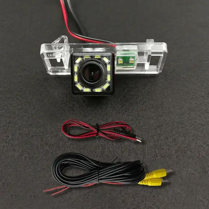 Caméra arrière CCD sans fil pour voiture, Fisheye 4 8 12 Led dynamique, pour Peugeot 307 308 408 508