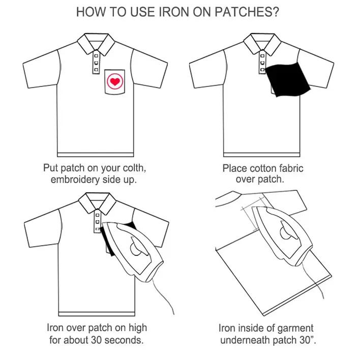 Patchs thermocollants brodés en coton 3D pour personnalisation de vêtements avec style et créativité pour femmes et occasions spéciales