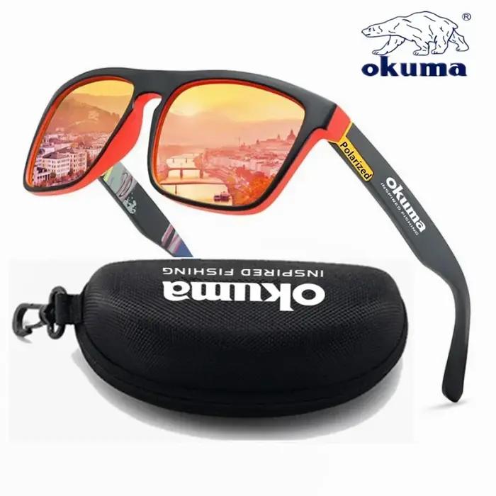 Lunettes polarisées Okuma UV400 unisex pour chasse extérieure - Option boîte protection