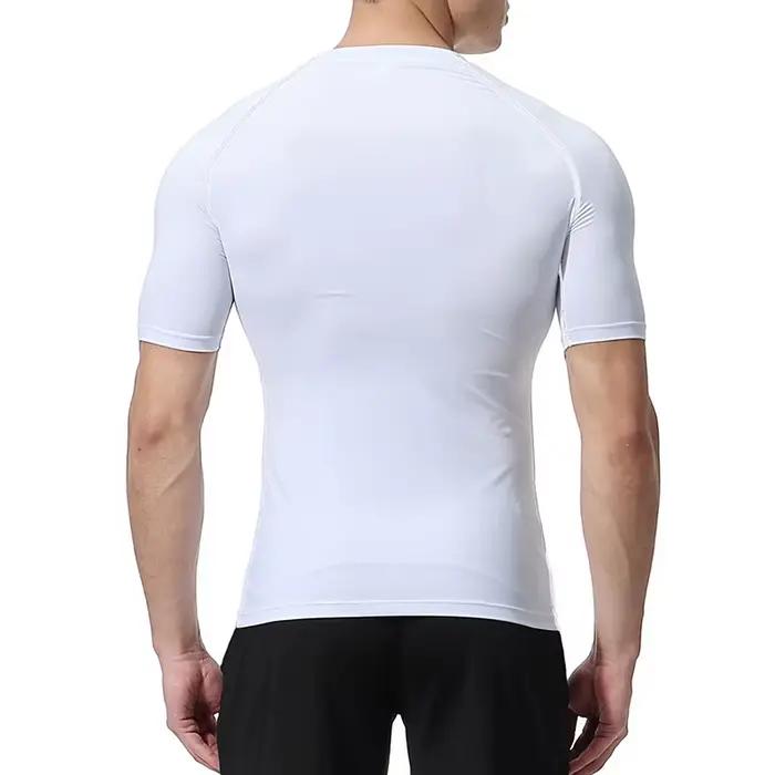 Chemises de Compression graphiques à manches courtes pour hommes, t-shirts d'entraînement de gymnast