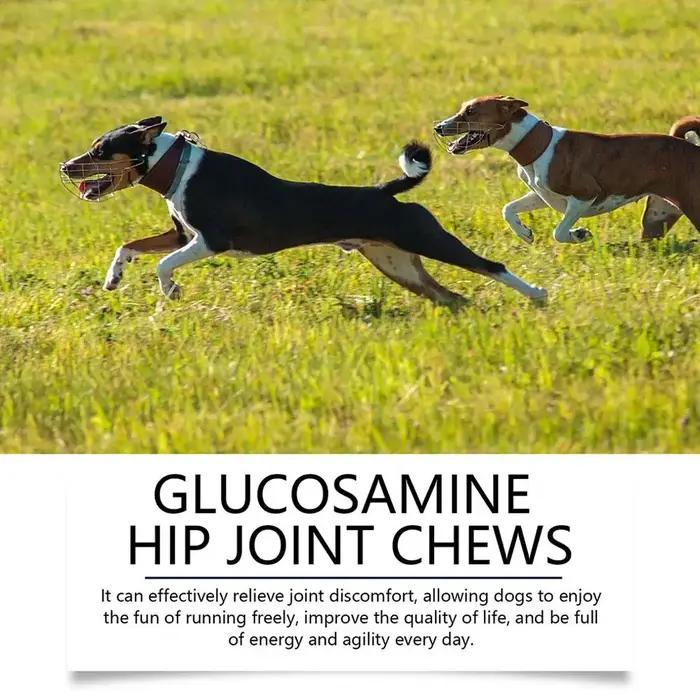 80 comprimés à croquer pour le soin des articulations des animaux de compagnie, supplément de glucosamine et chondroïtine pour chiens, soutien articulaire