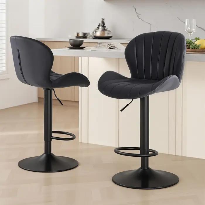 JHK Ergonomique Moderne 360 ° Ensemble de 2 chaises de salle à manger pivotantes, chaises de cuisi