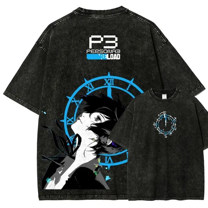 T-shirt Persona 3 Reload délavé