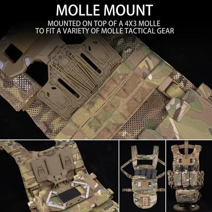 Panneau admin tactique molle navigation téléphone veste chasse accessoire poche poitrine