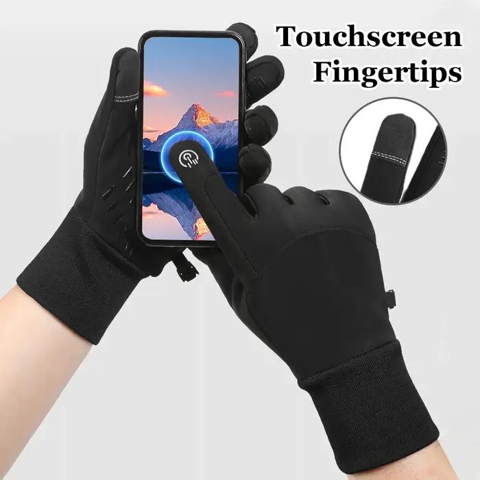 Gants de chasse chauffants hiver tactiles homme femme - Gants fins polaire anti-dérapage pour chasse