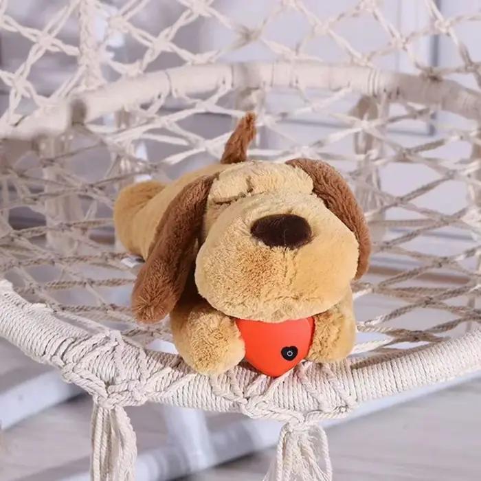 Jouet en peluche douce pour chien aidant au sommeil et soulagement de l'anxiété pour des moments de tranquillité et de confort animalique