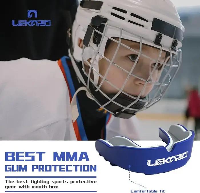 Protège-dents de boxe thaïlandaise pour adultes, protège-dents de sport, protection des dents MMA Ga