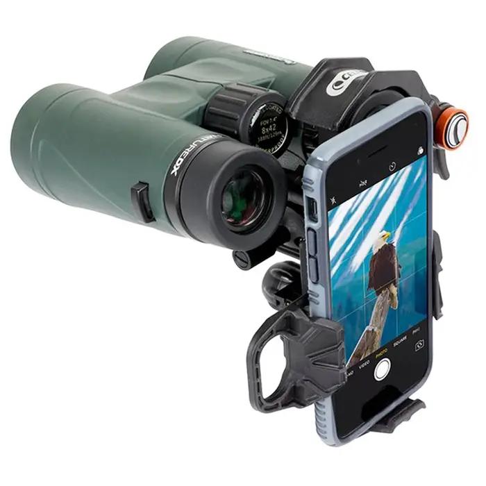 Adaptateur smartphone universel Celestron NexYZ 3 axes - Support mobile pour télescopes astronomiques et de chasse