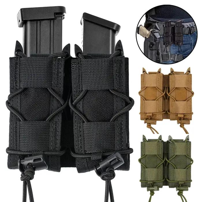 .45 9mm pistolet Double pochette pour magazines tactique Molle