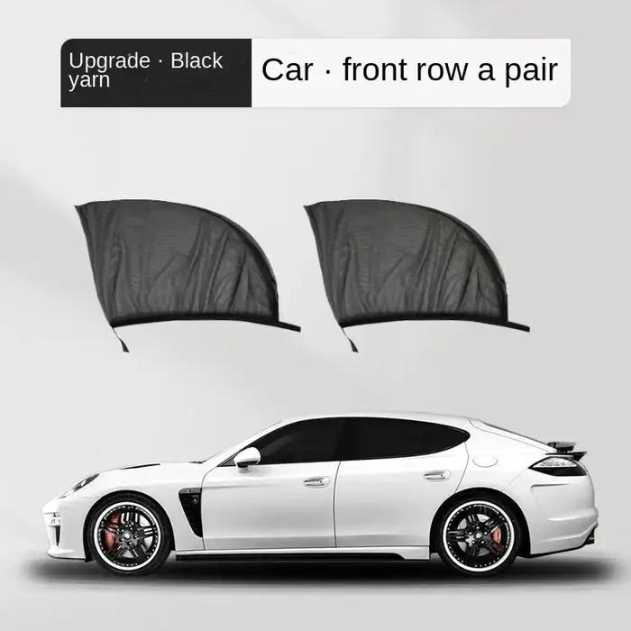 Pare-soleil de vitre latérale arrière de voiture, protection UV, bouclier en maille, prévention des