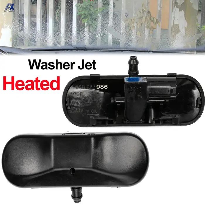 Buses de lavage de pare-brise avant, 2 pièces, Jet chauffé pour VW Touareg Golf Beetle MK5 MK6 MK7 P