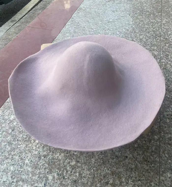 Homme femmes Cloche seau feutre chapeau automne hiver laine