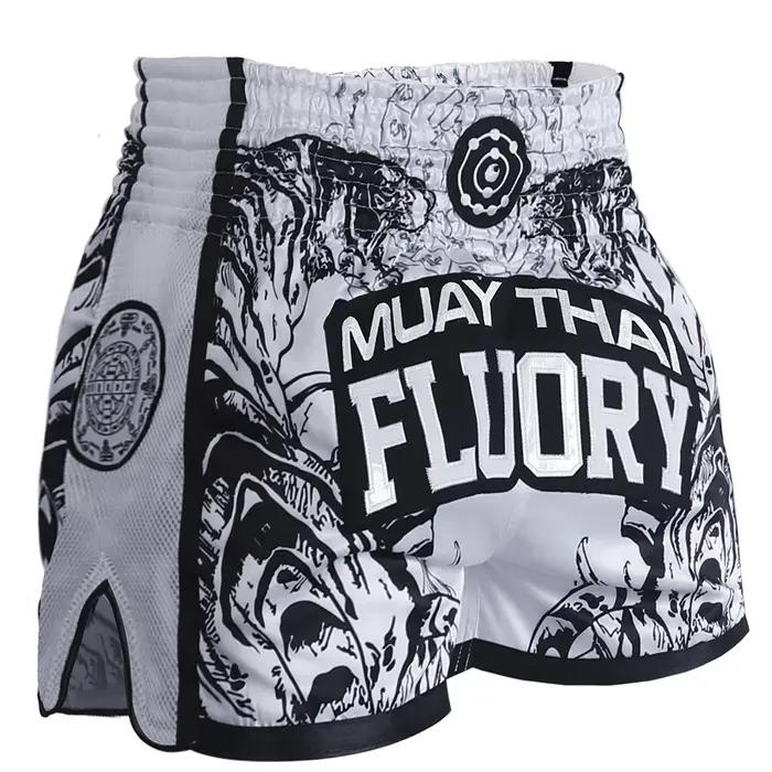 FLUORY Muay Thai Shorts Combat gratuit Arts martiaux mixtes boxe entraînement Match pantalon hommes
