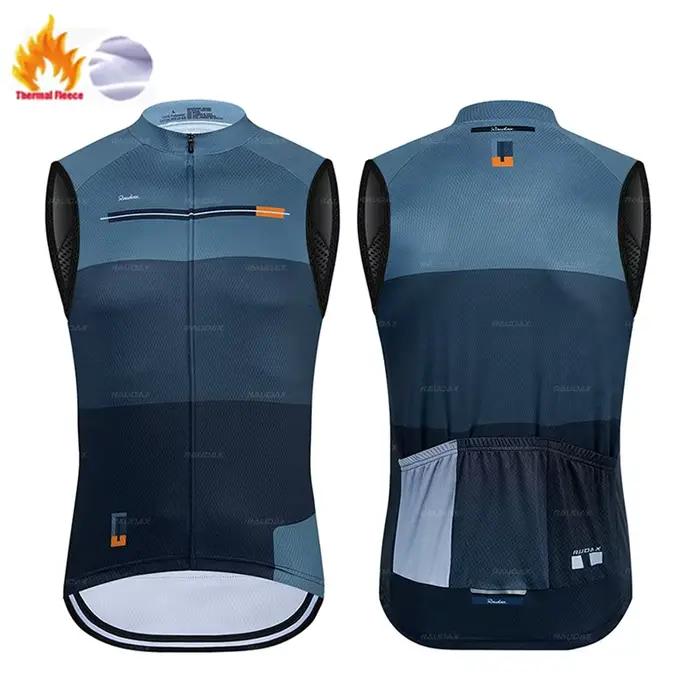 Gilet de cyclisme thermique en polaire d'hiver, nouveau gilet de cyclisme sans manches pour hommes,