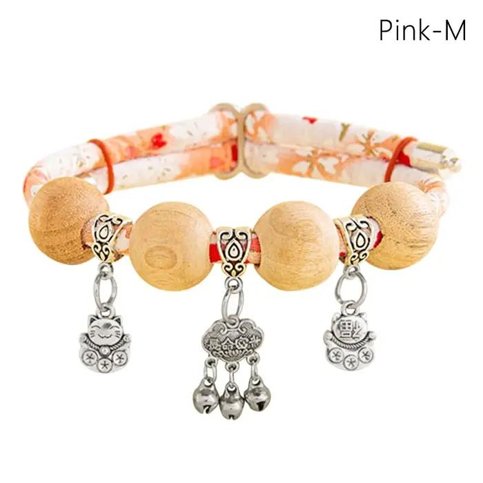 Collier anti-insectes naturel en bois de canhre
