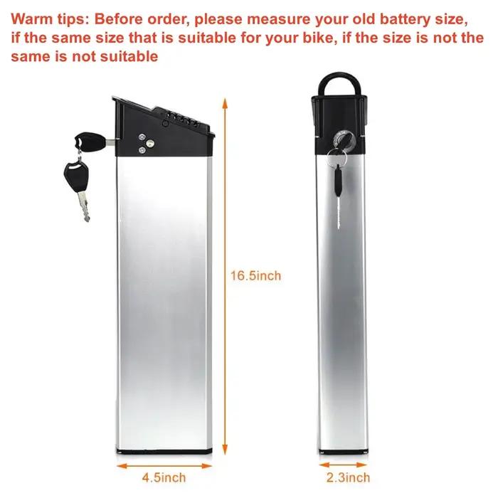 Nouvelles Dimensions nous EP-2 Pro Moteur Pro Amélioré Vélo Batterie DCH-009 48V 17.5Ah 16Ah 13Ah Re