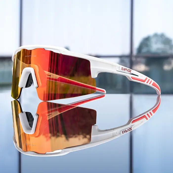 Lunettes de Cyclisme kapvoe Polarizées UV400 pour Hommes et Femmes, Accessoires de Course et de VTT, Eyewear en Acétate pour Activités Extérieures