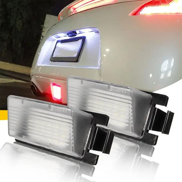 Éclairage de plaque d'immatriculation LED automatique, 2 pièces, blanc 6000K, pour NISSAN Sentra Cub