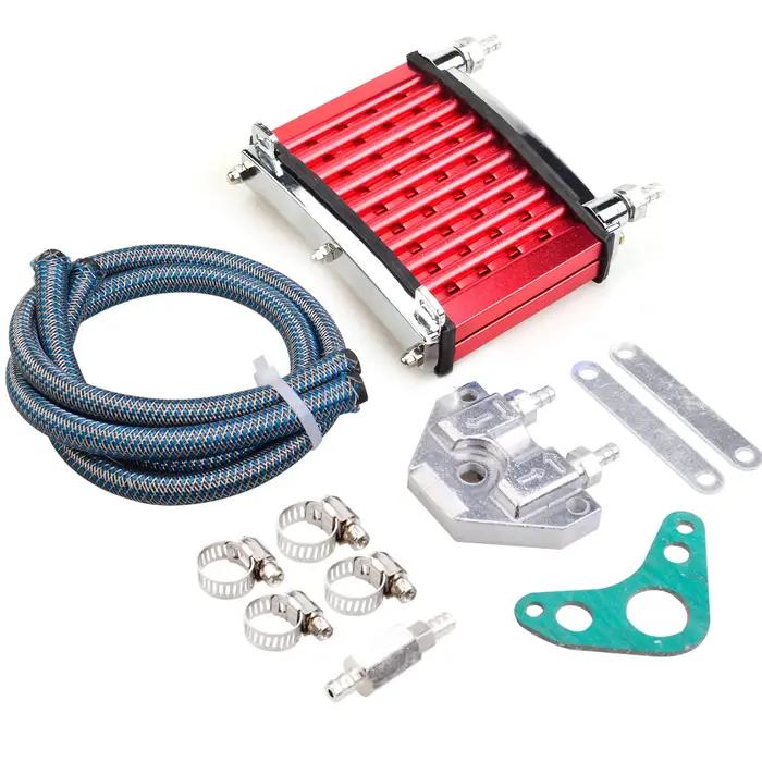Refroidisseur d'huile moteur moto en aluminium DIRT Pit sol vélo radiateur refroidissement ATV Quad 50/70/90/110/125/140