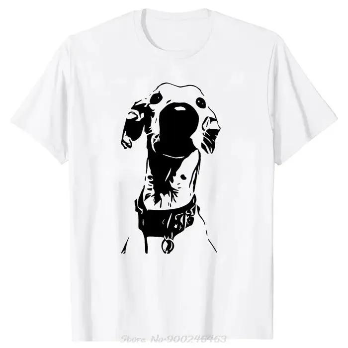 T-shirt drôle de chien de lévrier italien pour hommes