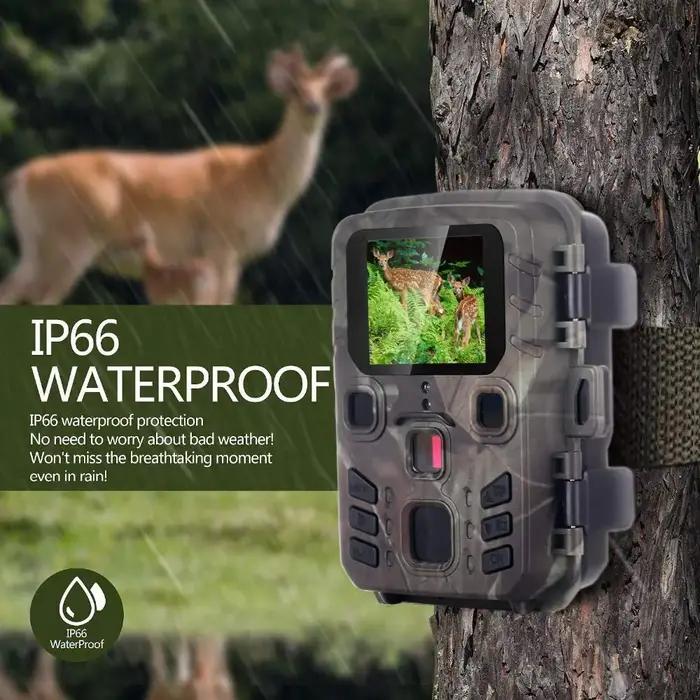 Caméra infrarouge étanche pour la chasse et la surveillance de la faune en plein air avec vision nocturne et résolution 20MP 1080P